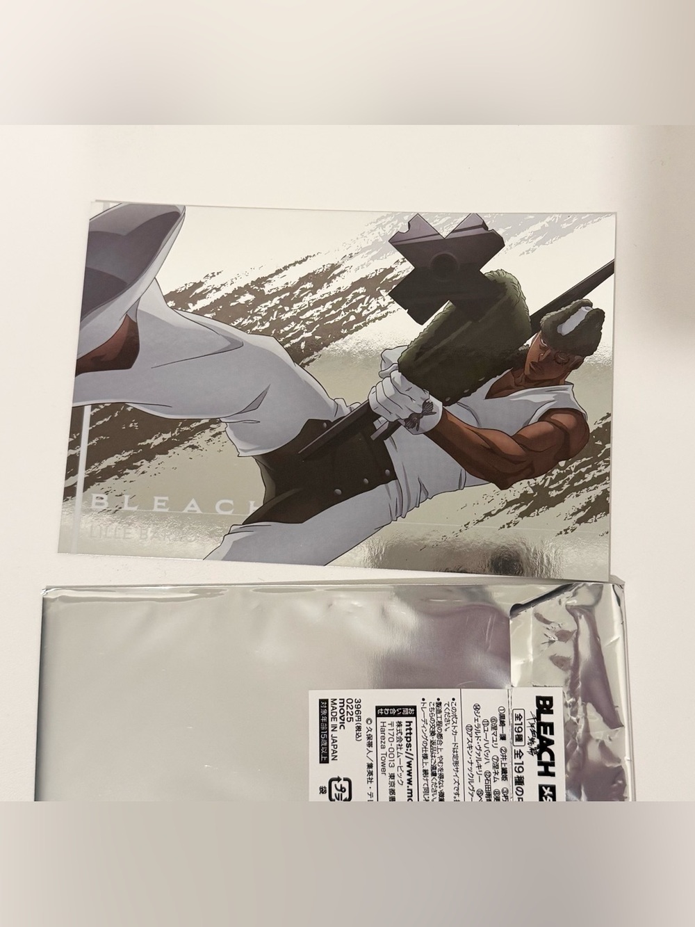 Anime official collectible bleach silver post card lille barro